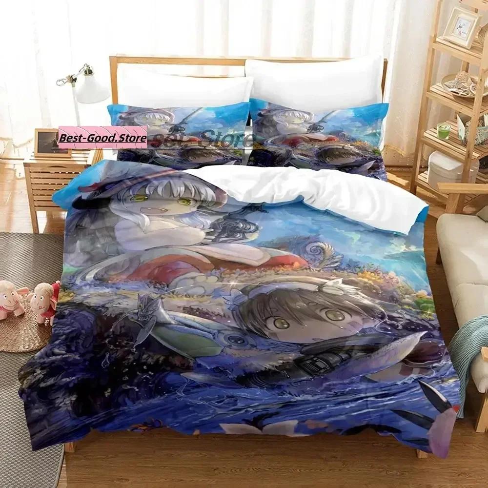 New Made In Abyss Bedding Set Duvet Cover Sheet Printed Bed Set Pillowcase Bed Full Queen King Size Comforter Bedroom