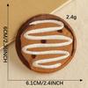 Embroidery label Original cartoon food biscuits Embroidery sticker Self-adhesive patch sticker Accessories cloth sticker