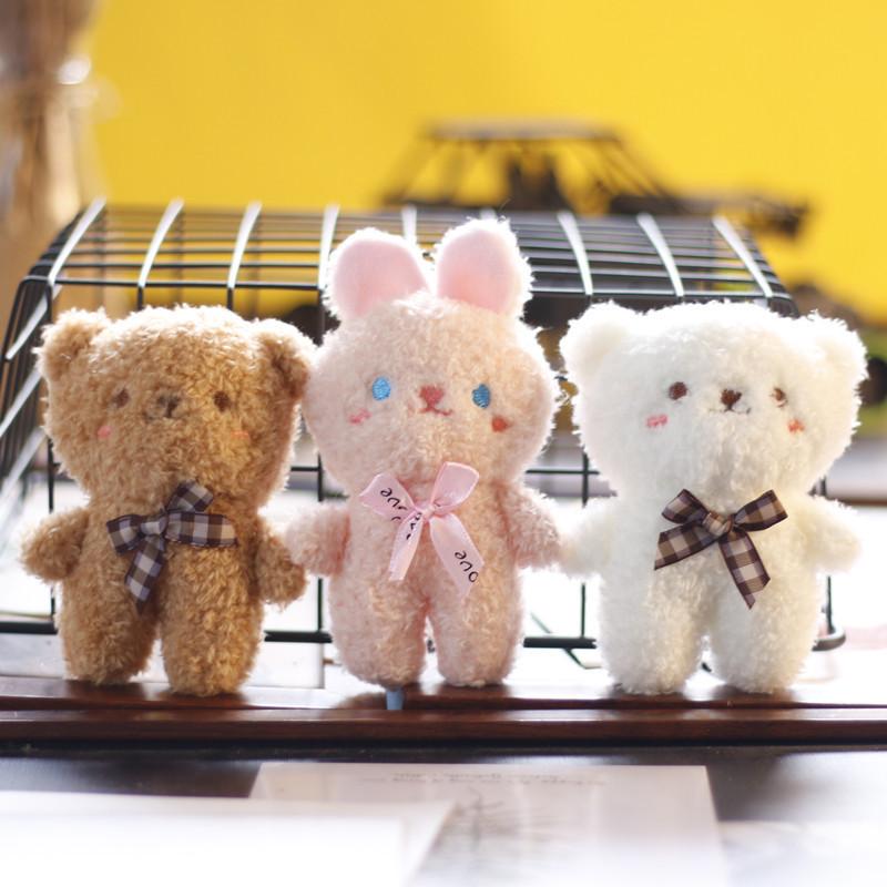 Adorable Teddy Bear Plush Keychain Cute Stuffed Animal Bag Accessory 10cm