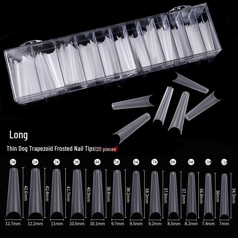 

Ультратонкие французские типсы для ногтей: Бесшовный, Матовый, Дизайн с неглубоким полупокрытием