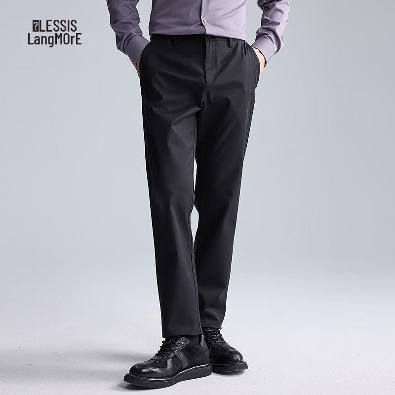 LILANZ Men's DP Non-Iron Easy Care Mid-Rise Straight Casual Pants