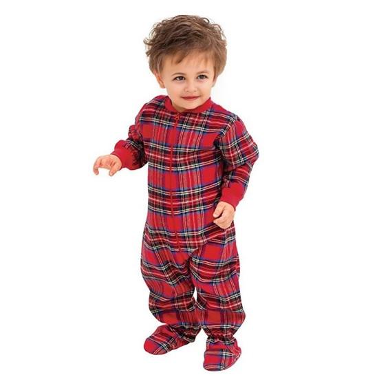 Christmas Family Matching Pajamas Set Long Sleeve Pullover Top Plaid Pants Pjs Sleepwear Set Soft Holiday Loungewear for Women Men Kids