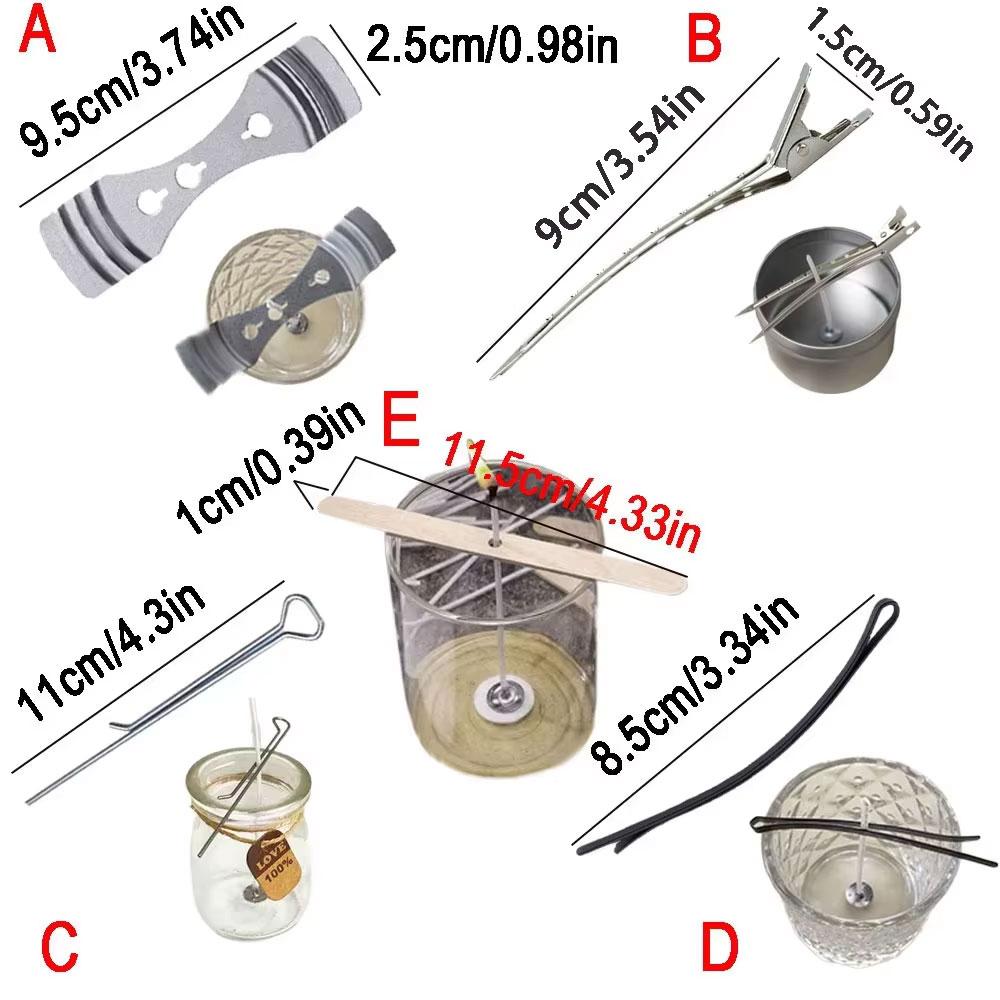 10pcs Candle Wick Clips Candle Making Accessories Wick Centering Device DIY Scented Candle Multi Style Candle Wick Holders