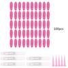 100 Stück   Haustier Katze Weiche PVC-Nagelabdeckung   Kralle   Wrap Pflegezubehör (Hellrosa XS)