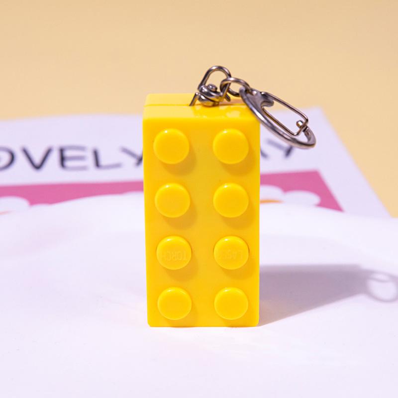 Glow-in-the-Dark Infrared Building Blocks Laser Flashlight Pet Toy Keychain Gift