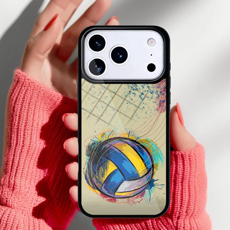 Volleyball Sport Phone Case for iPhone 17 Air 16e 15 14 13 Pro Max Back Cover for 12 11 Pro Coque