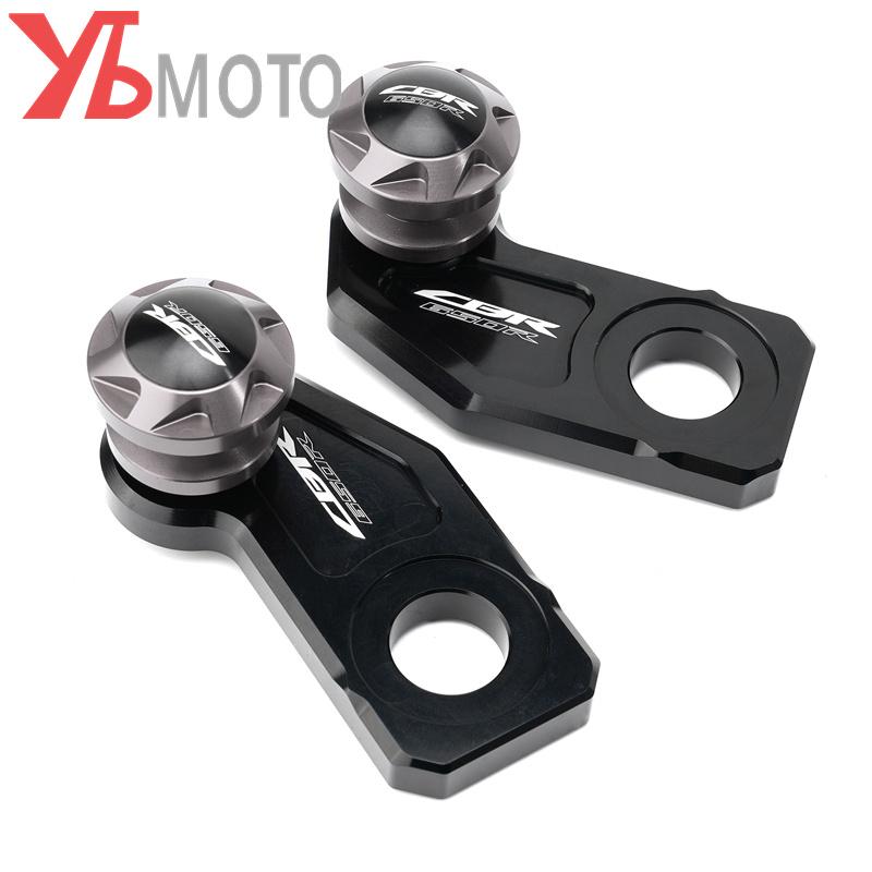 Logo CB650R Motorcycle Chain Adjustment Block Frame swingarm Spools sliders For Honda CBR650R CB 650R CBR 650R