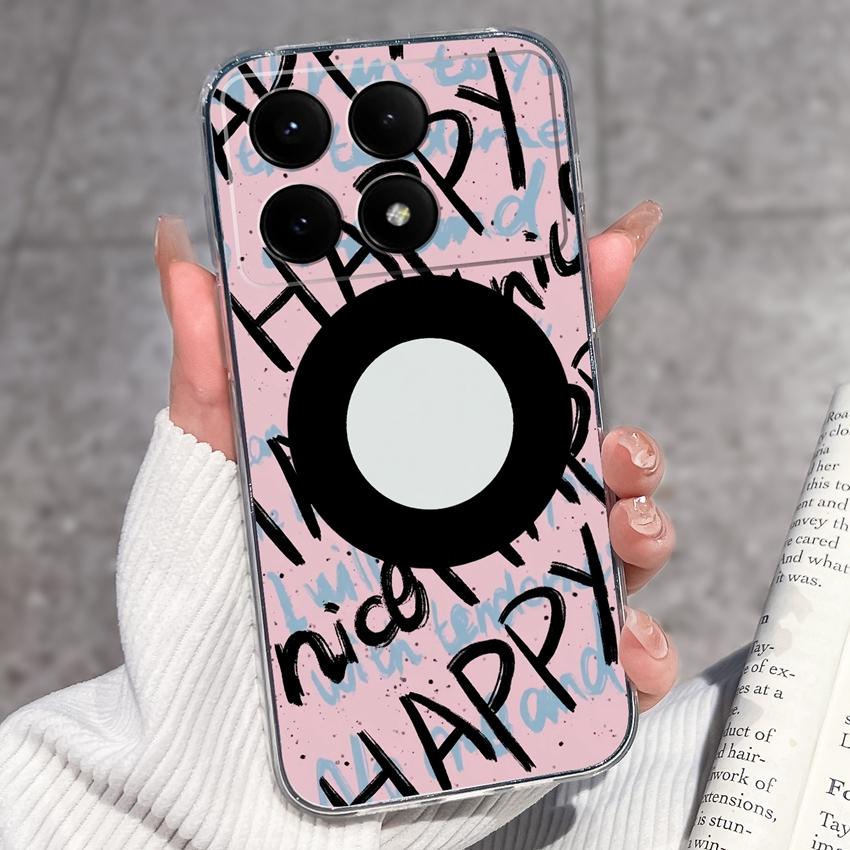 

Чехол для Redmi K70e K60e K80 K70 K60 K50 K40 K30 K20 Pro K30i Милый мультяшный узор с поросенком Чехол для телефона Прозрачный ТПУ Противоударный чехол для корпуса Redmi Redmi K20 / K20 Pro