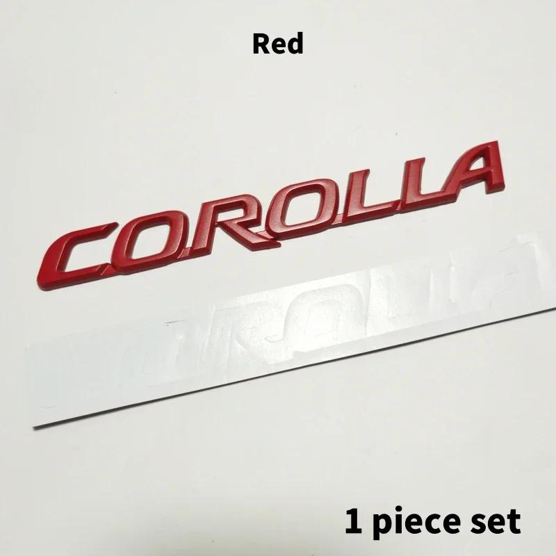 FAJC5 3D Metal Toyota Corolla Emblem Badge For Toyota Corolla Cross Rear Trunk logo Car Stickers Accessory