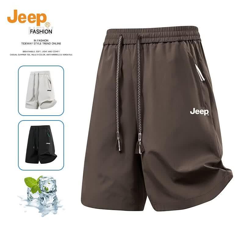 JEEP Men's Ice Silk Quick-Dry Casual Shorts