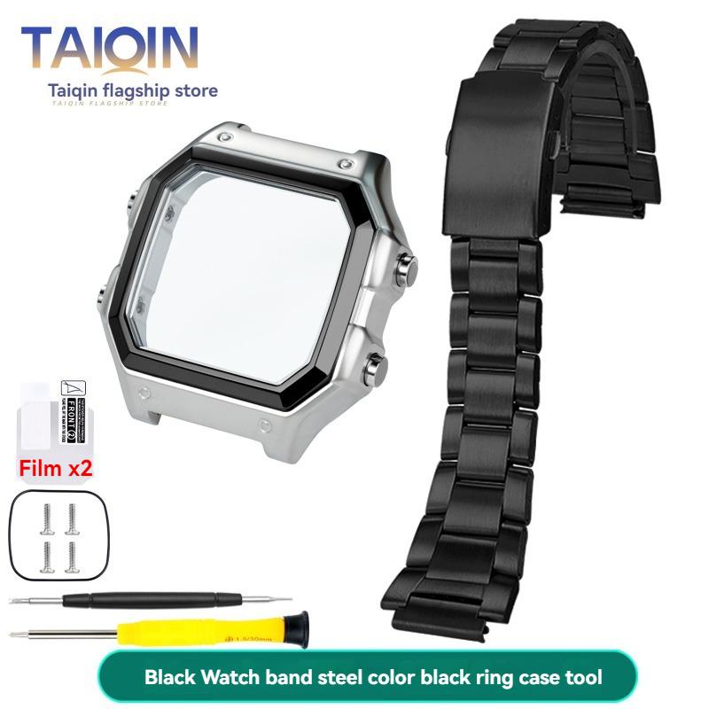 AE1200 Watch Case For Casio 3299 AE-1200WH Stainless Steel Modified Metal Shell with Waterproof Ring Black Silver Watch Case