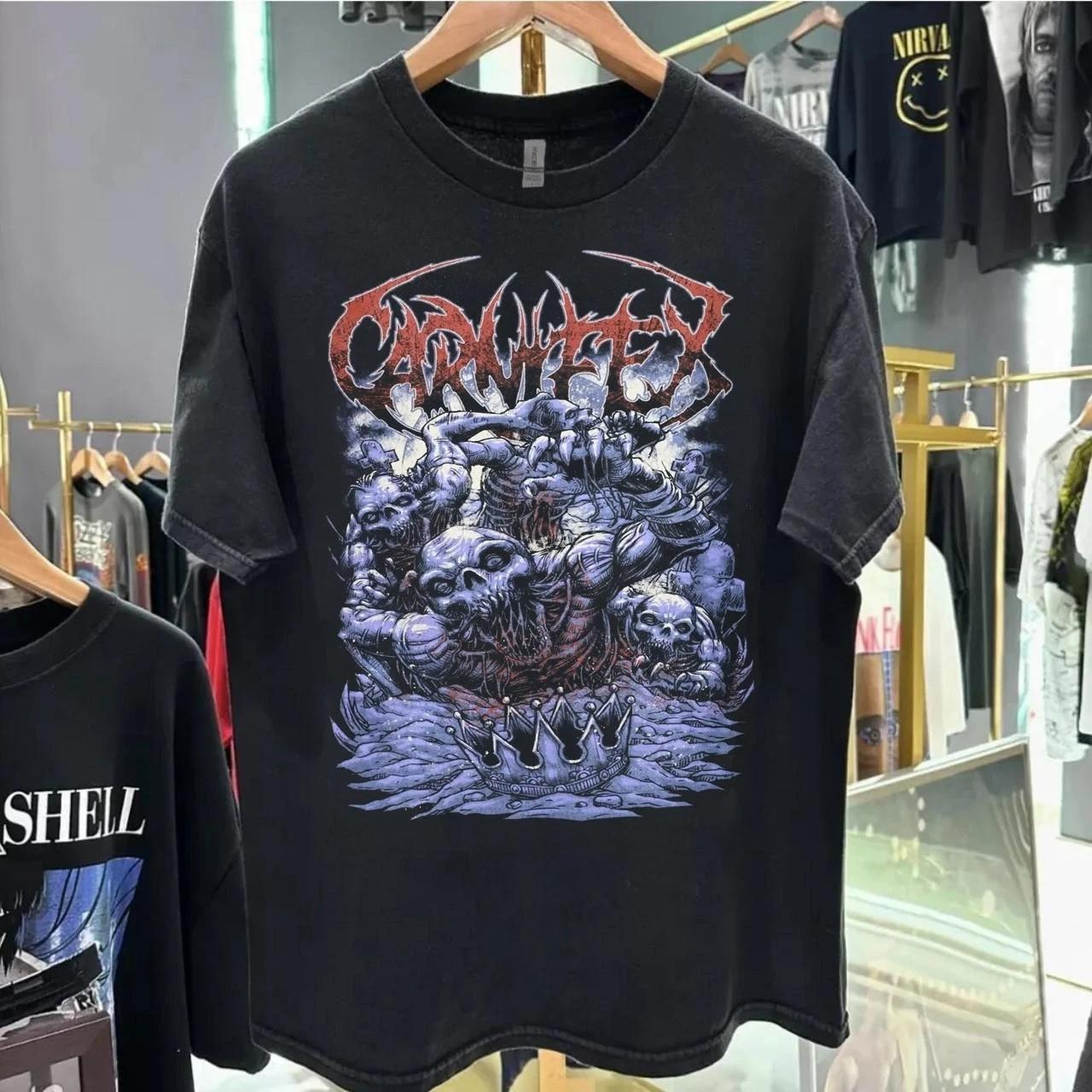 Carnifex Zombie Albums Tour Concert Black T shirt Retro tee Remake Unisex T-Shirt L