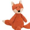 JELLYCAT Forest Animal Series Striped Fleece Fox Cute Orange Doll Plush Doll 33cm Height
