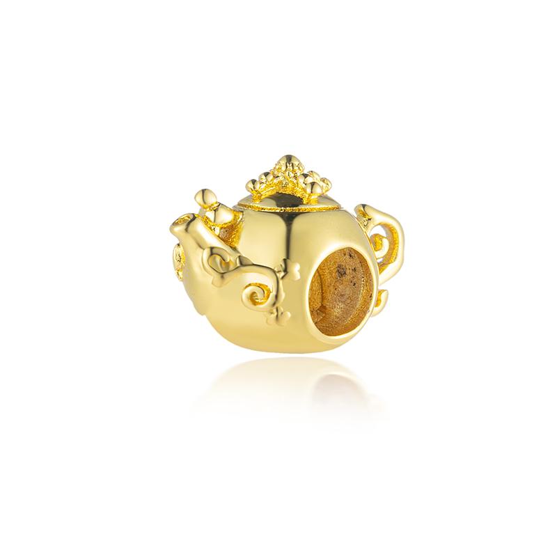 Golden Shiny Series Charm Bead Pendant Fit Original Europeancopper Jewelry & Diy Making Unique Fine New Gift