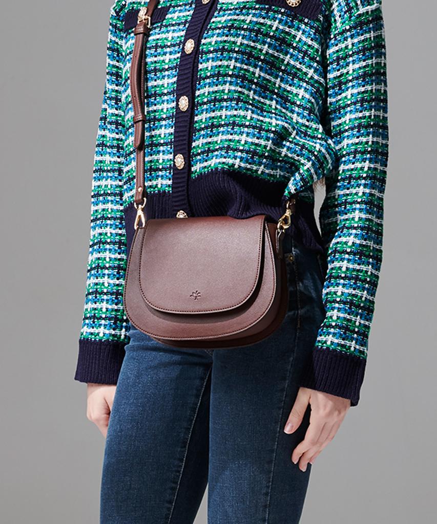 Monsac Ready Crossbody Bag Dark Brown Ap12-2323-Db