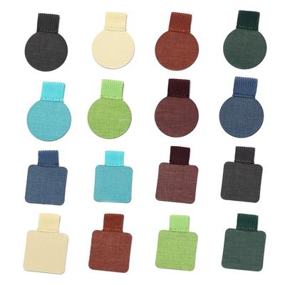 Self-adhesive Pen Holder Leather Pen Clip Pen Holder Elastic Ring for Notebook Diary Clipboard