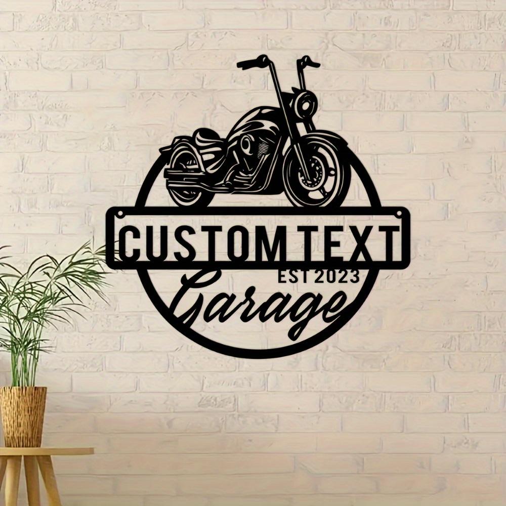 Retro Vintage Metal Sign Garage Workshop Wall Art Personalized Father's Day Gift