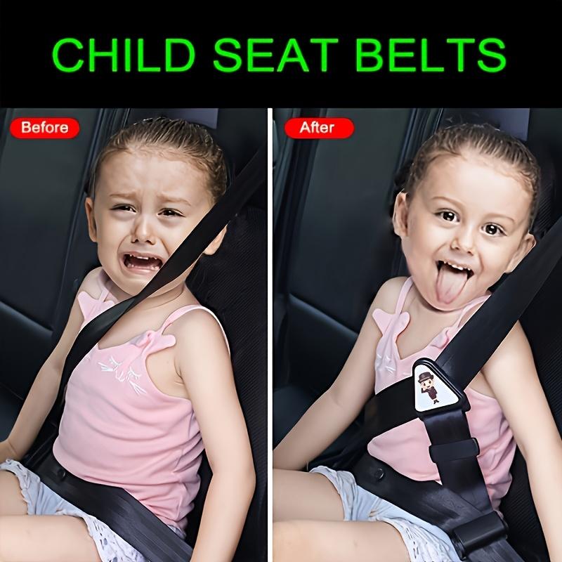 Car Seat Belt Retainer Adjustment And Fixation Anti Strangulation Neck Belt Shoulder Guard Buckle Seatbelt Adjuster For Kids