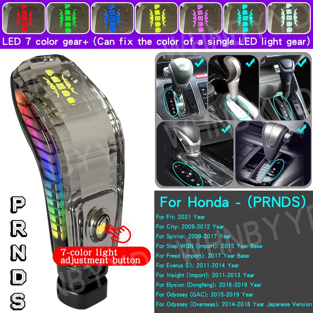 Car Gear Shift Knob Automatic Transmission For Honda Accord 7 8 9 10 Th Civic Fit CR-V CRV 54131TLAA63ZA LED crystal Shift Lever