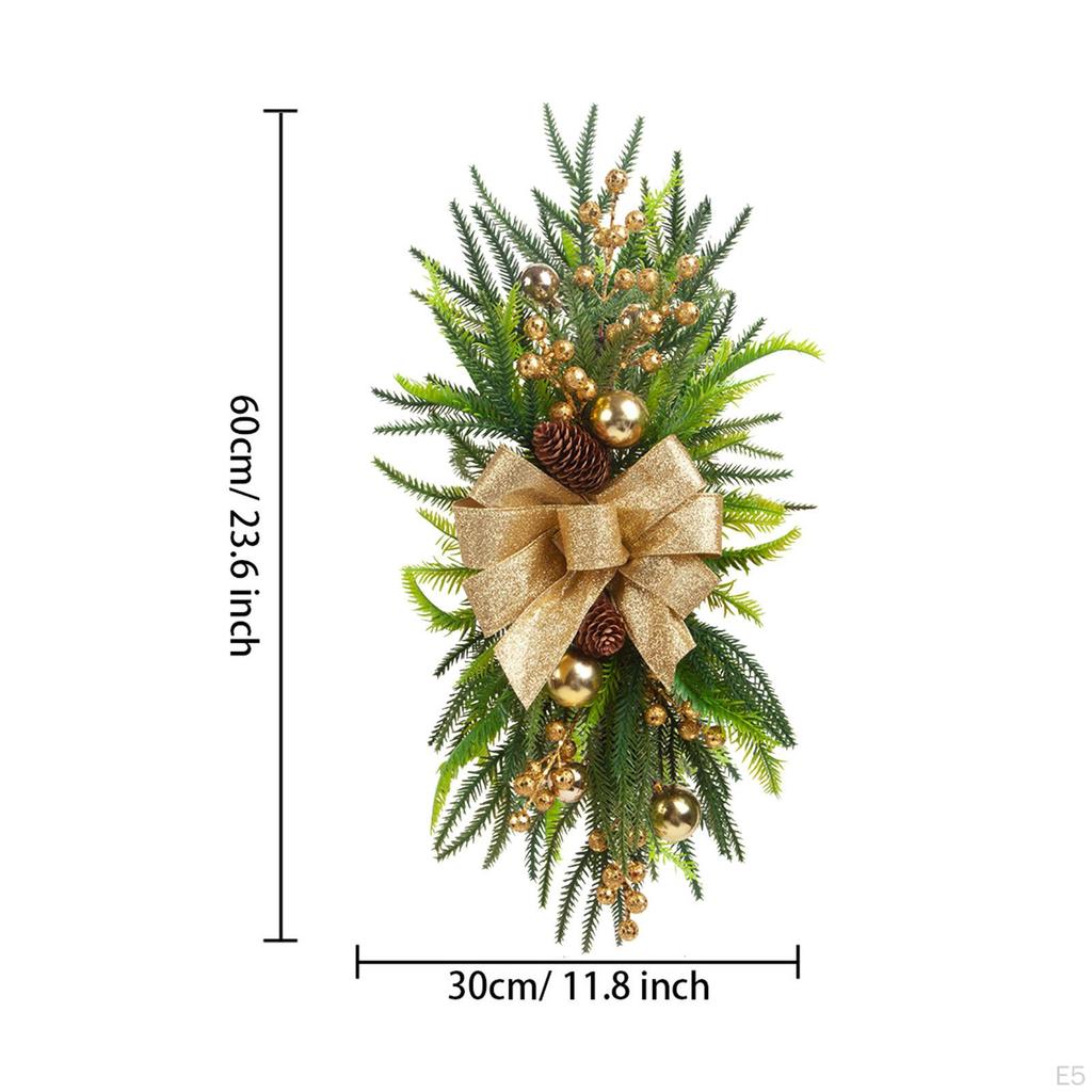 Artificial Christmas Swag Wreath Stair Home Decor