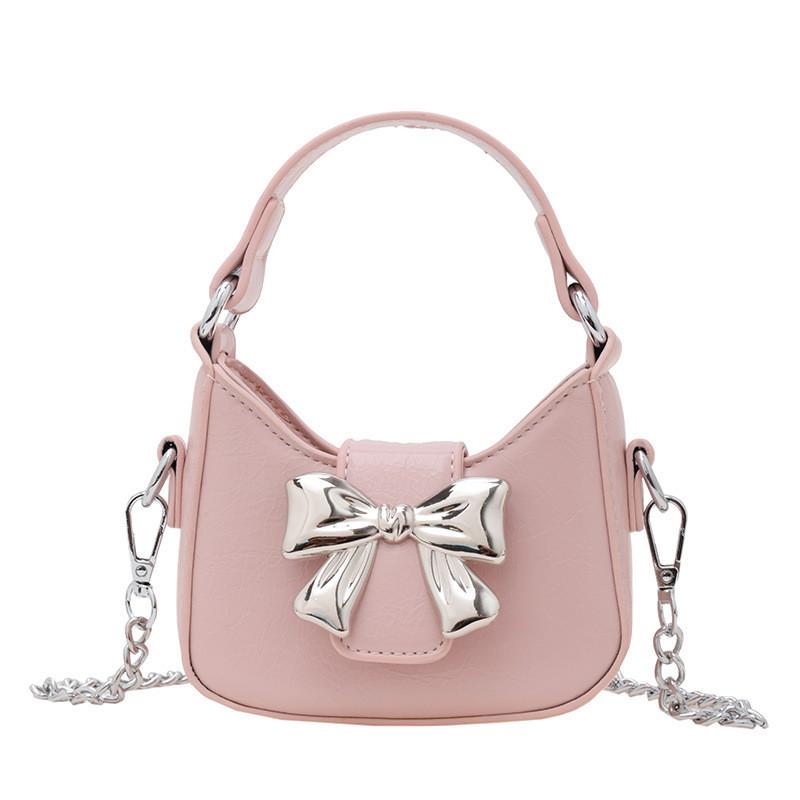 Fashionable Korean Style Mini Shoulder Bag For Kids With Cute Bow Design