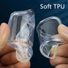 For Vw Passat B8 Arteon Atlas Cross Sport Jetta  Transparent And Transparent Car Key Fob Cover Pack Accessories