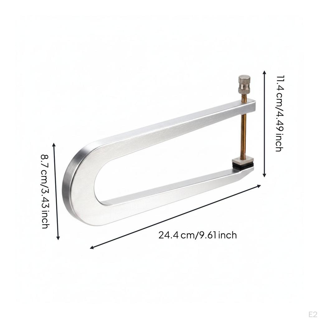 Violin Support Clamp Sturdy with Cushioned Pads CShaped for Luthiers, Instrument