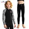 DIVESAIL 2.5mm Kids Wetsuit Set Long Sleeve Separated Thermal Dive Suit Snorkeling Surfing Swimming