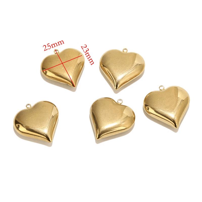 18-каратное золотое покрытие из нержавеющей стали 3D полая подвеска Love ювелирные изделия