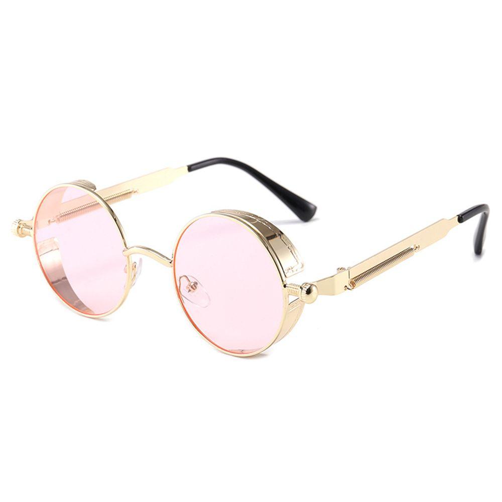 Women Men Round Retro UV400 Protection Steampunk Sunglasses Eyewear Gothic Sun Glasses