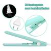 4 Farben 2 in 1 Mini Glätteisen Keramikplatte Beauty Flacheisen Heizlockenstab Glätteisen Mini Flacheisen