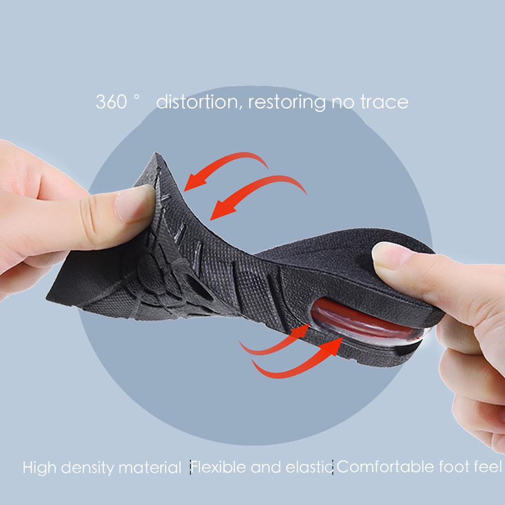 Elevated Insole Summer Mens and Womens One Pair Invisible Inner Elevated Air Cushion Half Cushion for