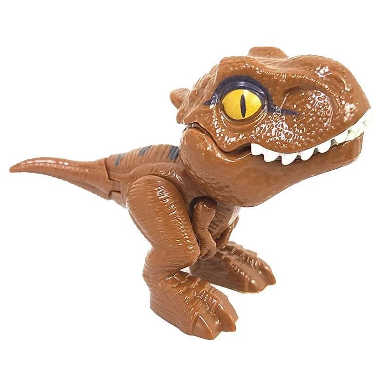 Dinosaur Model Toys Movable Joints Finger Biting Simulation Animals Jurassic Dinosaurs for Children Interaction Educational Toy