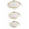 1Pc Shooting Props Table Decoration Home Light Luxury Gold Nordic Mirror Tray Jewelry Potato-shaped