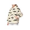 Fila Fleece Sports Stand Collar Jacket Women Outerwear Off-White F11W149510FIV