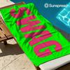 Neon SWAG Schnelltrocknendes Badetuch Mikrofaser Strandtuch Leichtgewicht Schwimmen Camping Yoga Strand Out