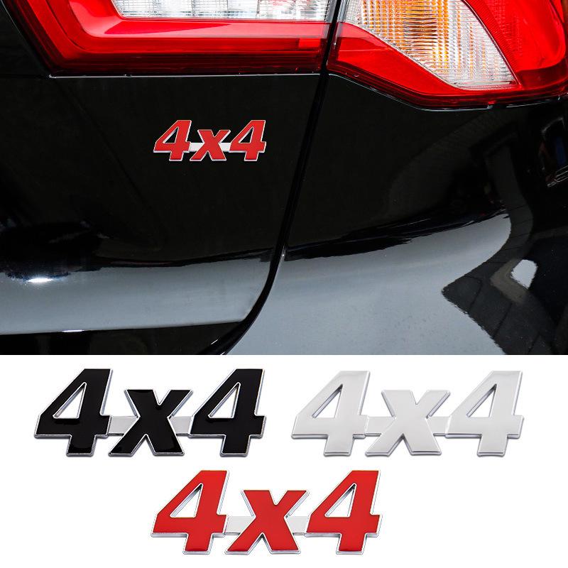 Offroad 4X4 Metallkarosserie 3D Stereo Logo Außenaufkleber für Heckdekoration