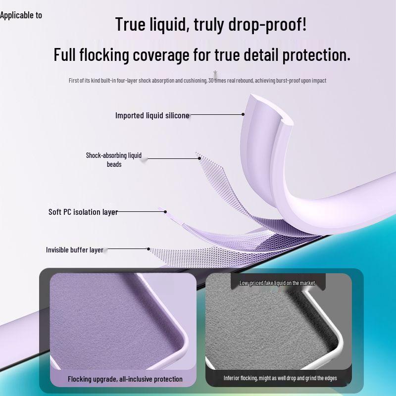 Honor Magic7/7pro Liquid Silicone Soft Shell Protective Case