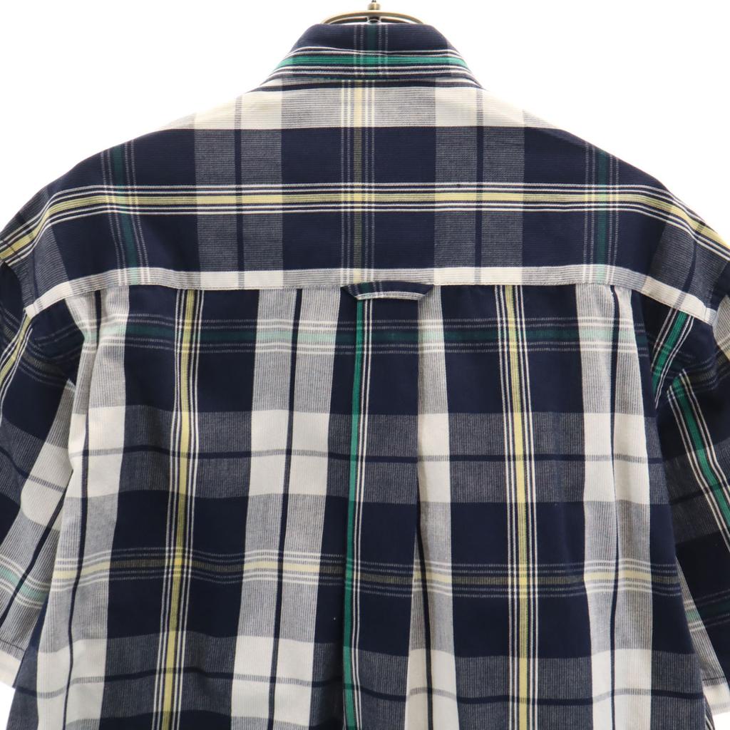 Cămașă cu mânecă scurtă cu nasturi PENDLETON Model carouri S Sistem bleumarin Bărbați Second-hand