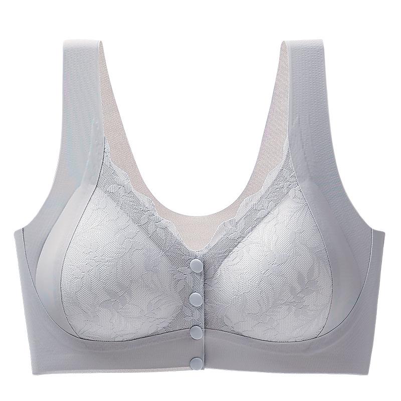 Large Size Front Buckle, Convenient Seamless Underwear, Light and Thin, Large Breasts, Small and Comfortable Bra, Pull-up Support, Anti-sagging Bra.