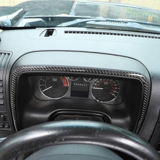 Kohlefaser Armaturenbrett Abdeckung Zierleiste Aufkleber Für Hummer H3 2005-09