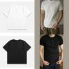 GITAI Solid Color White Black T-Shirt Heavyweight Men's High-Quality Short Sleeve Spring Summer 320g Casual Japanese Style Trendy