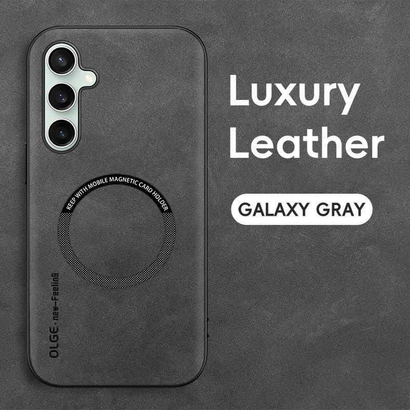 Leather Magnetic Phone Case For Samsung Galaxy A55 A56 A36 A54 A53 A52 A14 A24 A32 A33 A34 A35 A25 A26 A15 A16 5G Matte Cover