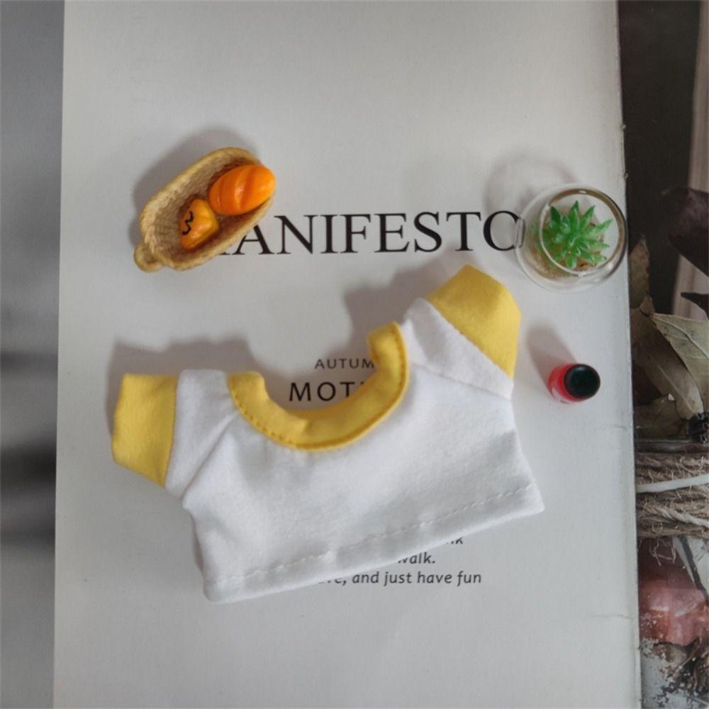 

Одяг для ляльки 17 см Бавовняний одяг для ляльки Аксесуари для іграшок Одяг для плюшевих ляльок Дитячий подарунок Yellow Top