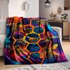 1pc Bee Hive Blanket, Lightweight Flannel Throw Blanket for Sofa, Bed, Travel, Camping, Living Room, Office, Couch069