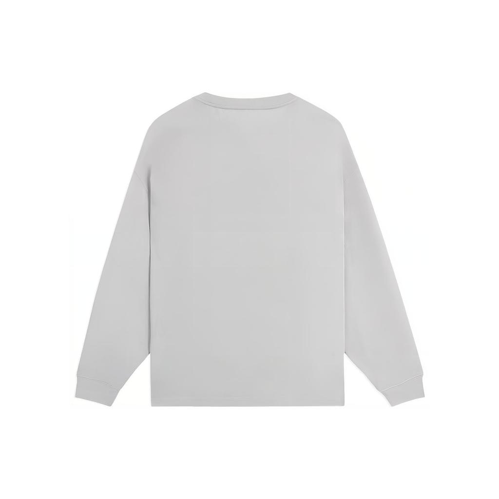 Li-Ning Lifestyle Classic Cotton Long Sleeve Top 'Grey' Men's AHSS751-6