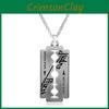 Judas Priest Blade Pendant Jewelry With Vintage Brass Finish For Casual Wear And Gifts