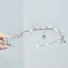 Elegant Elf Rhinestone Headband Exquisite Bride Shiny Hair Hoop  Birthday Head Jewelry