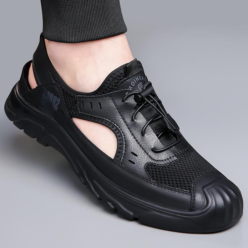 Fashion Hot Sale Summer Men's Sandals Outdoor Non-slip Men's Beach Sandals Baotou Anti-collision Men's Shoes Fashion Men Sneakers
