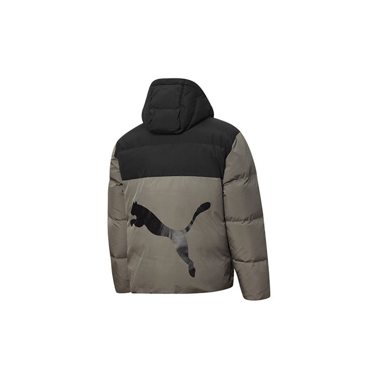 PUMA Down Jackets Men's Gray Hooded Moderate Other 530695-42